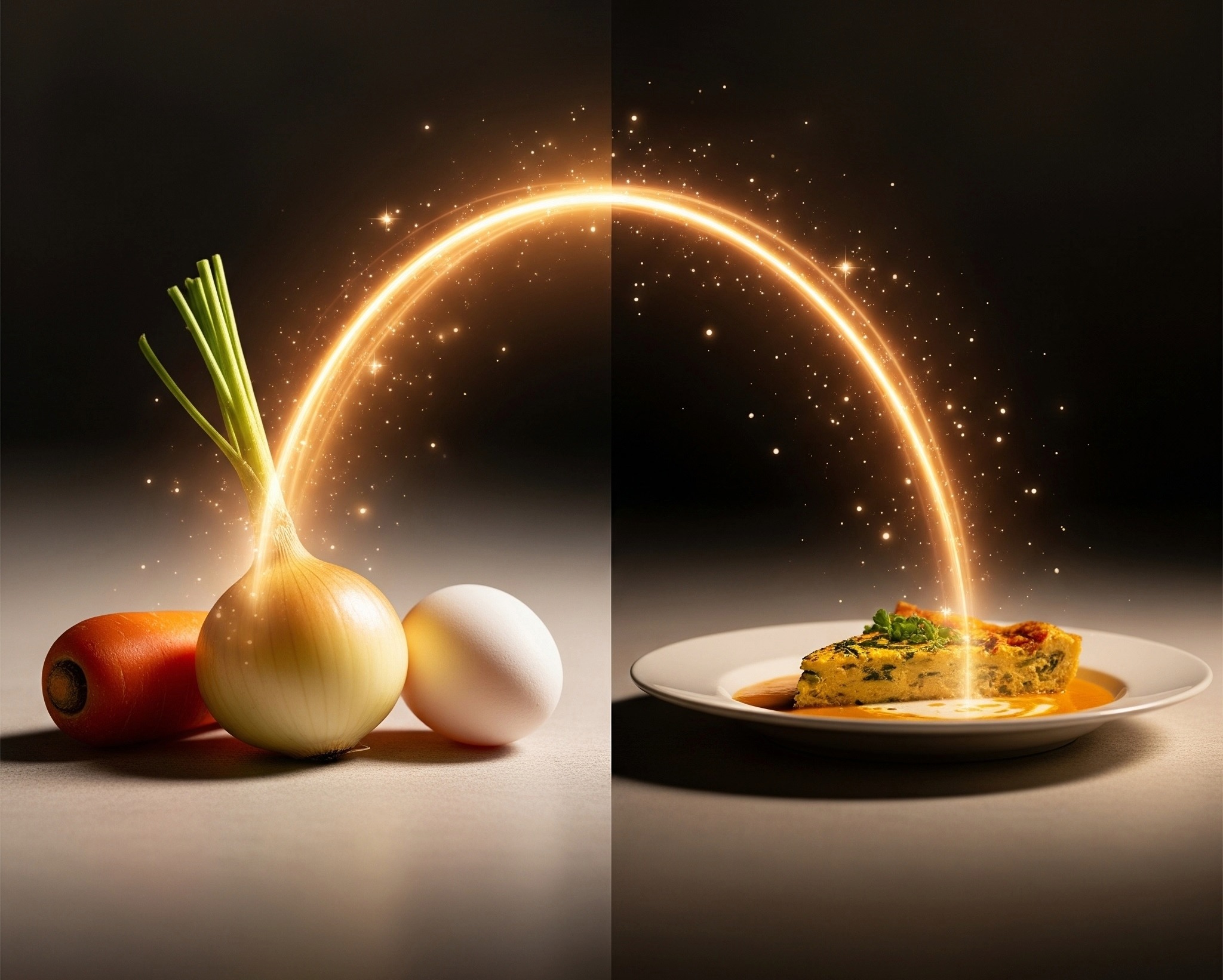 A delicious and colorful plate of food